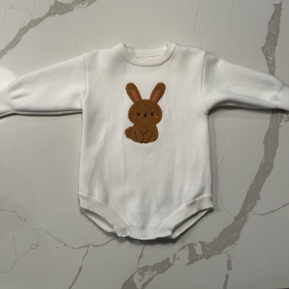 Blossom and Pear Bunny Onesie size 6m-12m